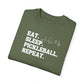 Retro Eat Sleep Pickleball Repeat Custom Design T-shirt